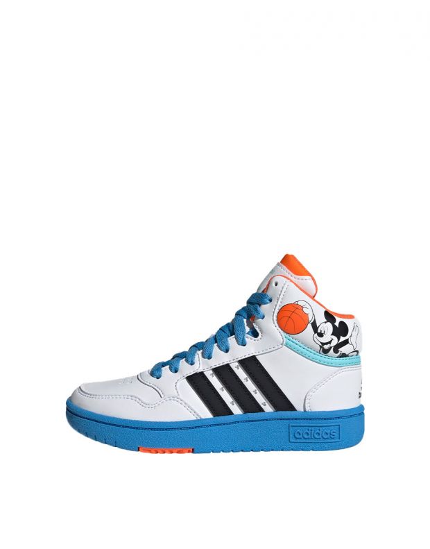 ADIDAS x Disney Mickey Mid Hoops Shoes White/Multi - GY6634 - 1