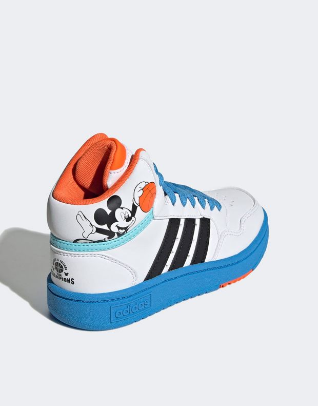 ADIDAS x Disney Mickey Mid Hoops Shoes White/Multi - GY6634 - 4