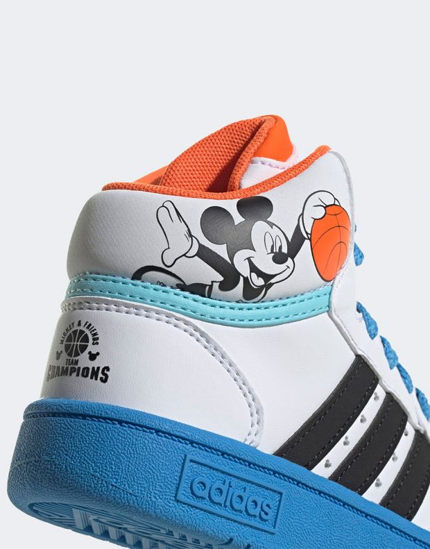 ADIDAS x Disney Mickey Mid Hoops Shoes White/Multi - GY6634 - 8