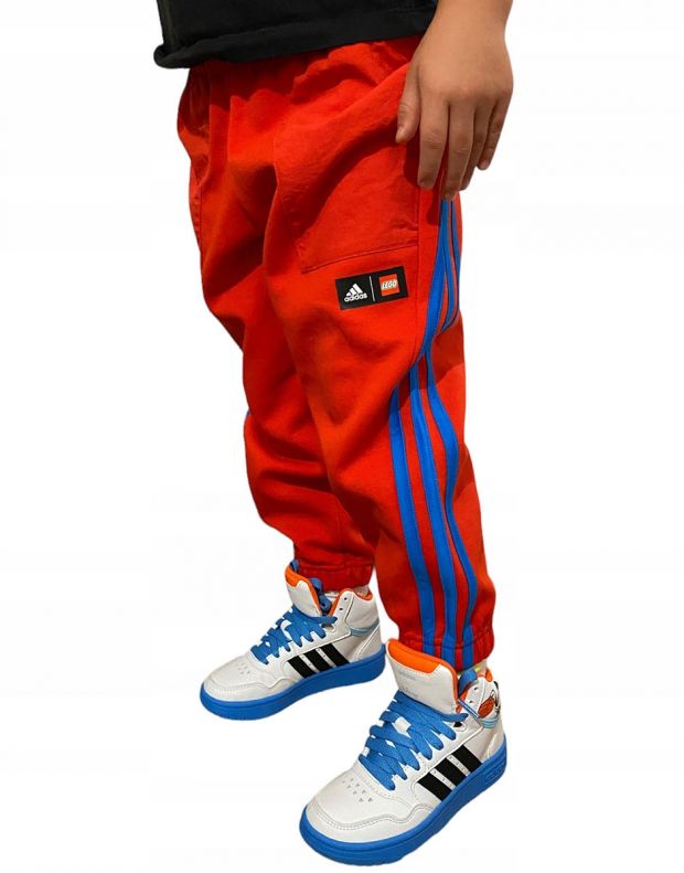 ADIDAS x Classic Lego 3-Stripes Pants Red - H26666 - 2