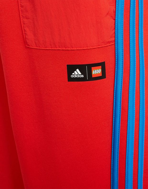 ADIDAS x Classic Lego 3-Stripes Pants Red - H26666 - 4