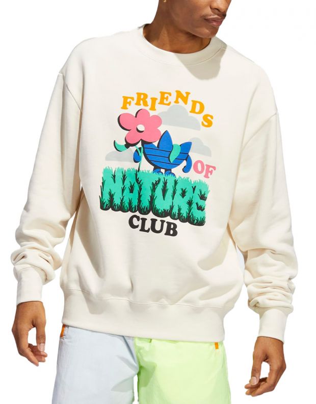 ADIDAS Originals Friends Of Nature Club Crewneck Multicolor - HC2118 - 1