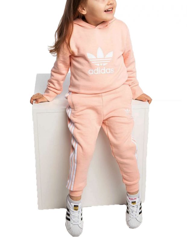 ADIDAS Originals Hooded Tracksuit Coral - H25220 - 1