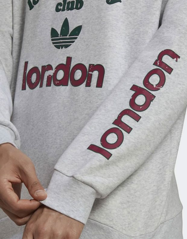 ADIDAS Originals London Logo Sweatshirt Grey - H52196 - 3