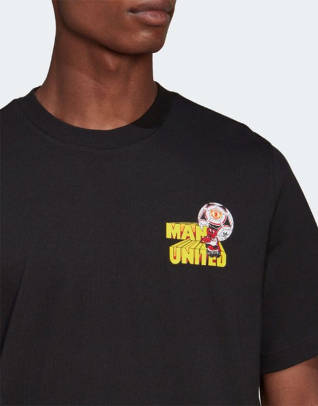 ADIDAS Originals Manchester United Graphic T-Shirt Black - HP0447B - 4