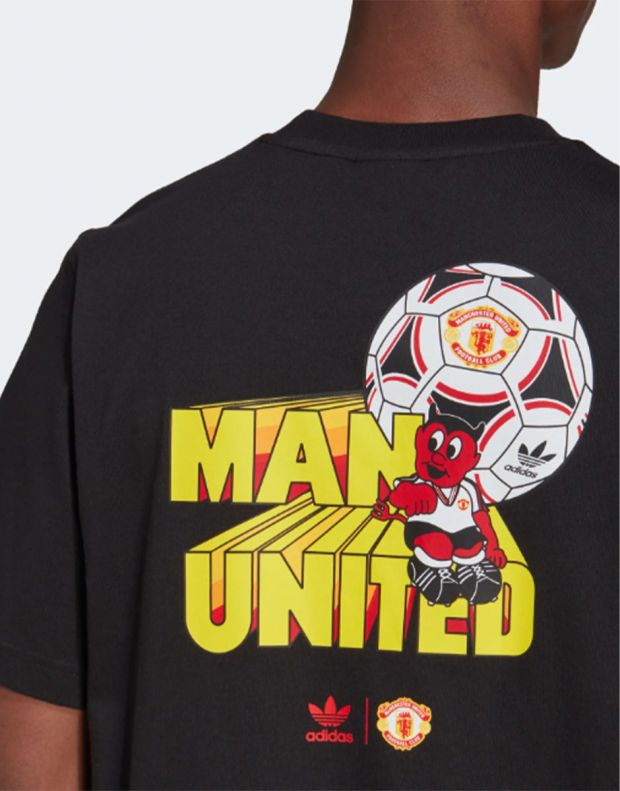 ADIDAS Originals Manchester United Graphic T-Shirt Black - HP0447B - 5