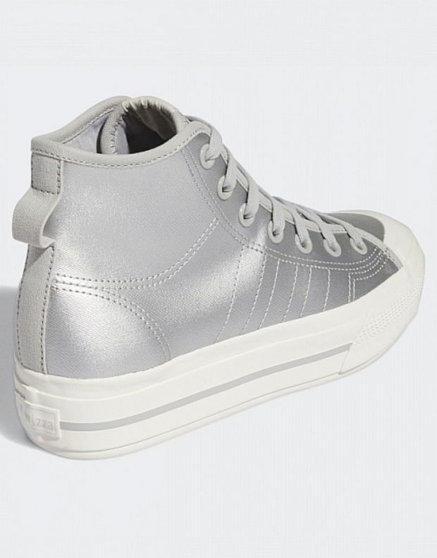 ADIDAS Originals Nizza Platform Mid Shoes Silver - GX8369 - 4