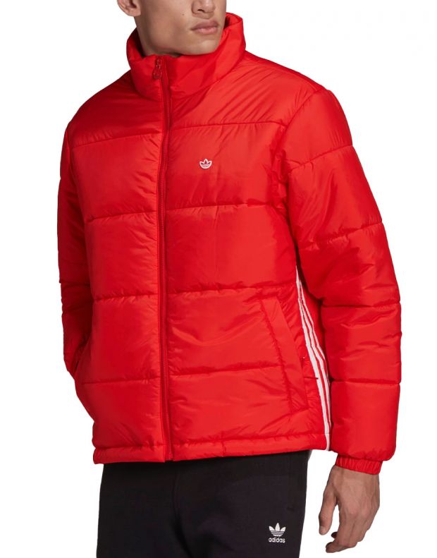 ADIDAS Originals Padded Stand-Up Collar Puffer Jacket Red - H13553 - 1