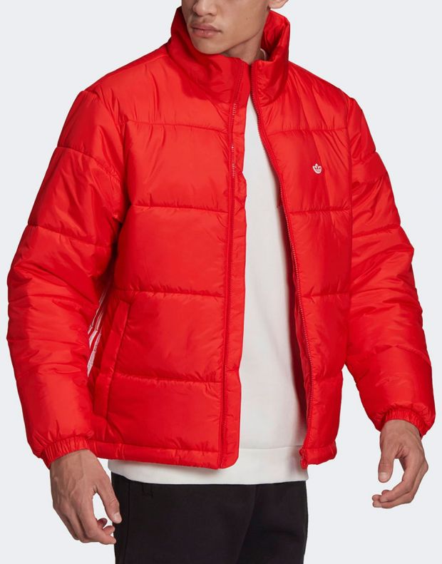 ADIDAS Originals Padded Stand-Up Collar Puffer Jacket Red - H13553 - 3