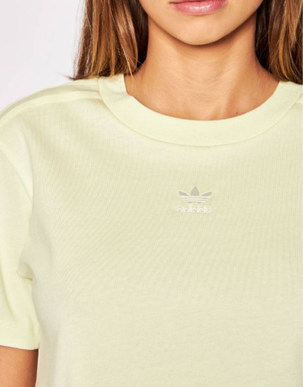 ADIDAS Originals Tennis Luxe Cropped Tee Yellow - H56452 - 3