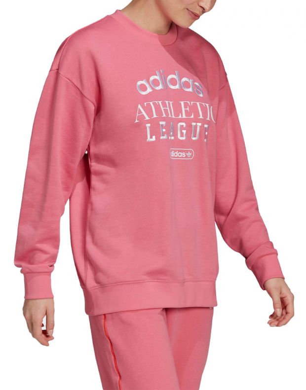ADIDAS Retro Luxury Crew Sweatshirt Pink - HL0049 - 1