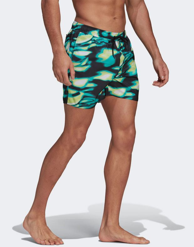 ADIDAS Short Length Graphic Souleaf Swim Shorts Multicolor - HA3316 - 3