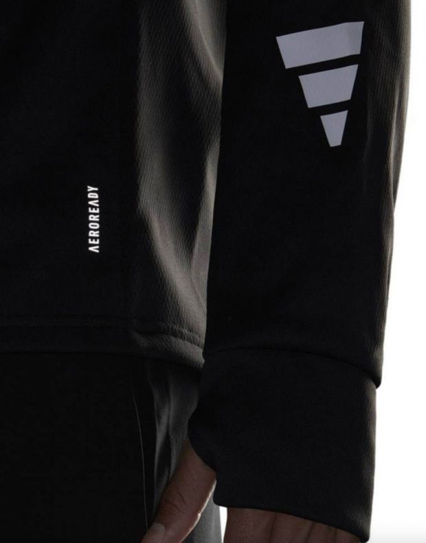 ADIDAS Signature Running Sweatshirt Black - H56313 - 5