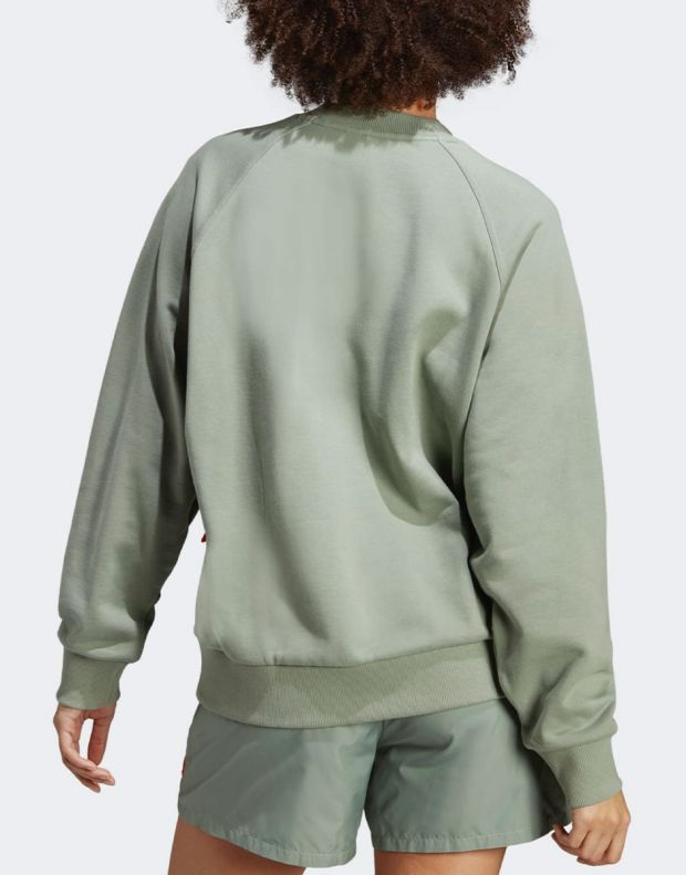 ADIDAS Sportswear City Escape Loose Crew Sweatshirt Green - IC0269 - 2