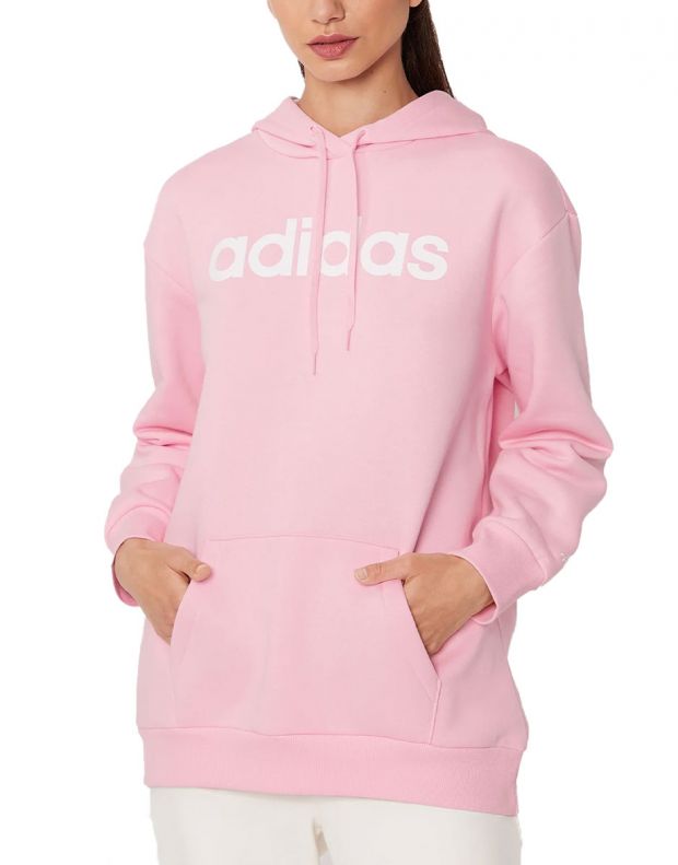 ADIDAS Sportswear Essentials Oversize Fleece Hoodie Pink - HM1936 - 1