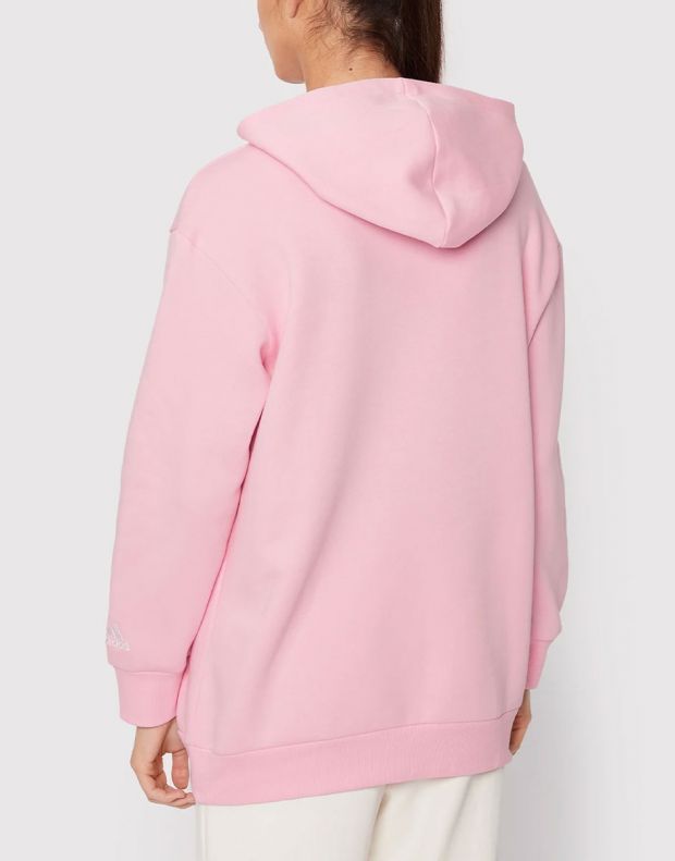 ADIDAS Sportswear Essentials Oversize Fleece Hoodie Pink - HM1936 - 2