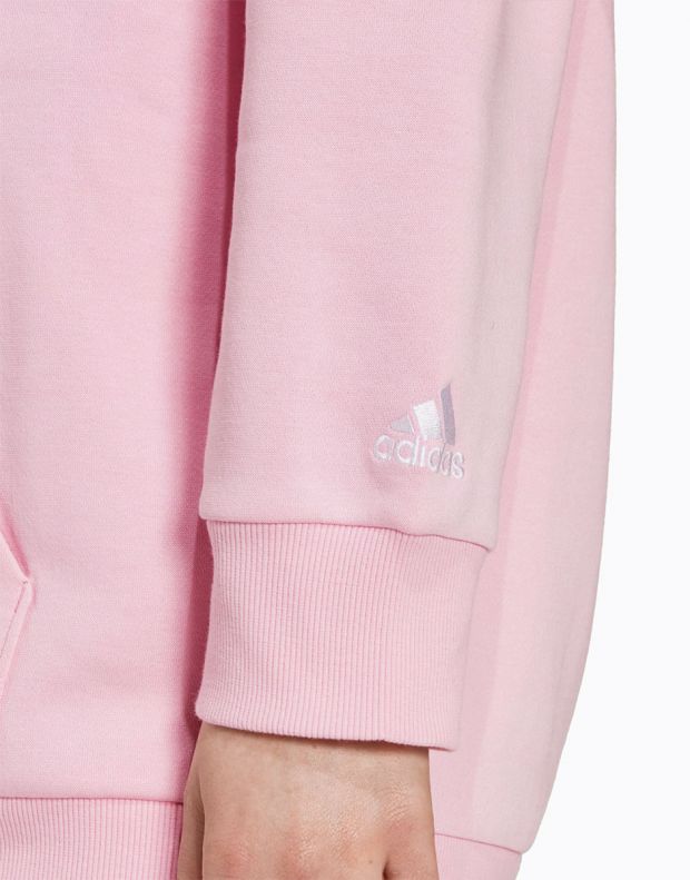 ADIDAS Sportswear Essentials Oversize Fleece Hoodie Pink - HM1936 - 4