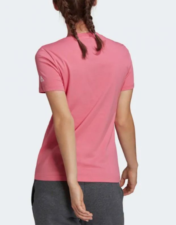 ADIDAS Sportswear Essentials Slim Logo T-Shirt Pink - H07831 - 2