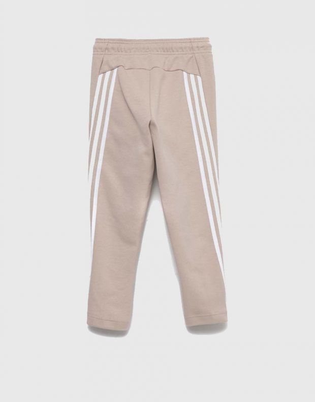 ADIDAS Sportswear Future Icons 3-Stripes Ankle-Length Pants Brown - HR6314 - 4