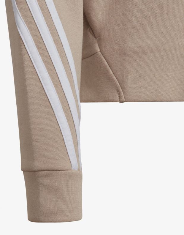 ADIDAS Sportswear Future Icons 3-Stripes Full-Zip Hoodie Brown - H44669 - 5