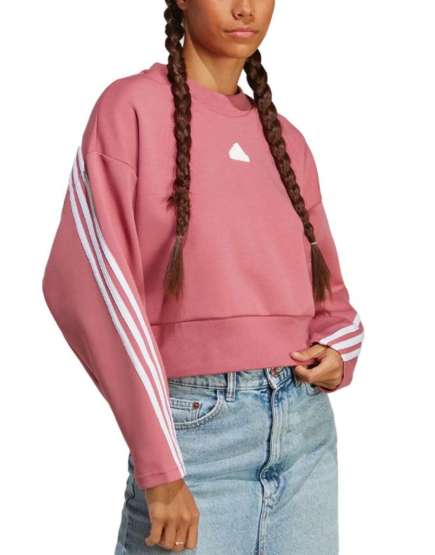 ADIDAS Sportswear Future Icons 3-Stripes Sweatshirt Pink - IB8498 - 1