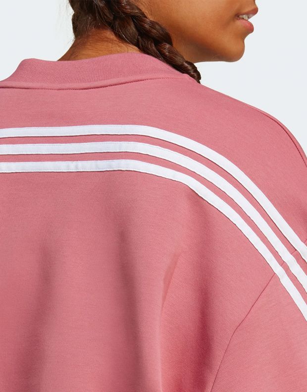 ADIDAS Sportswear Future Icons 3-Stripes Sweatshirt Pink - IB8498 - 4