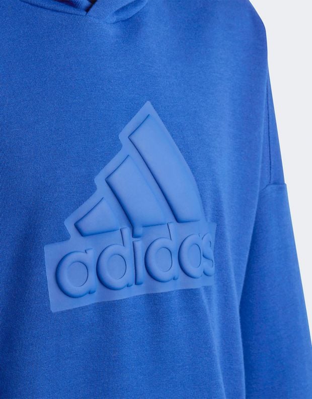 ADIDAS Sportswear Future Icons Logo Hoodie Blue - HR6303 - 5