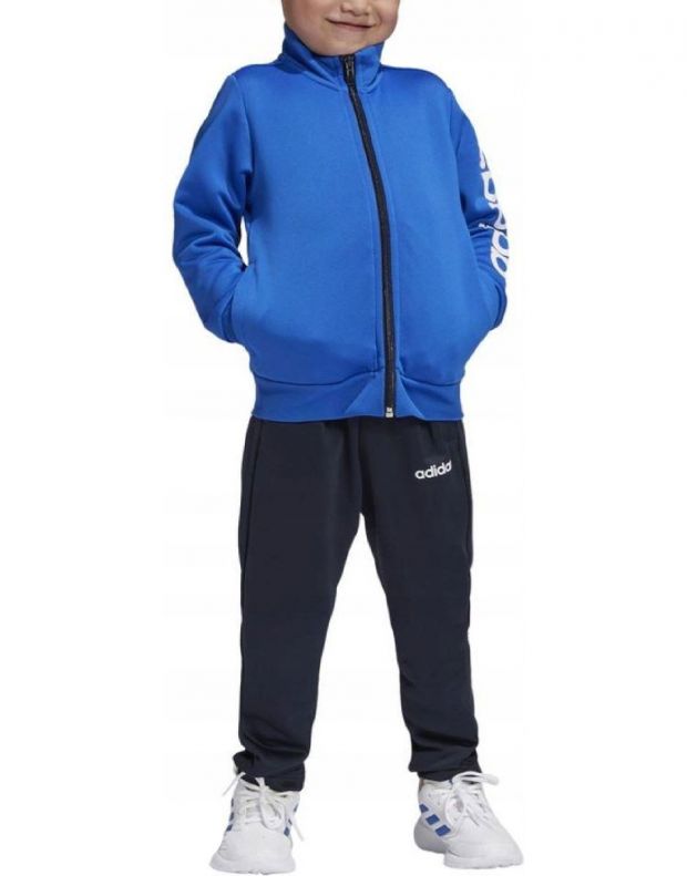 ADIDAS Sportswear Linear Logo Pes Tracksuit Blue - EI7961 - 1