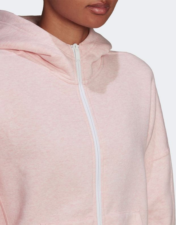 ADIDAS Sportswear Studio Louge Full-Zip Hoodie Pink - HE4156 - 3