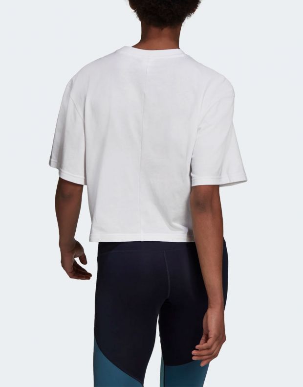ADIDAS Sportswear You For You Cropped Logo Tee White - GS3871 - 2