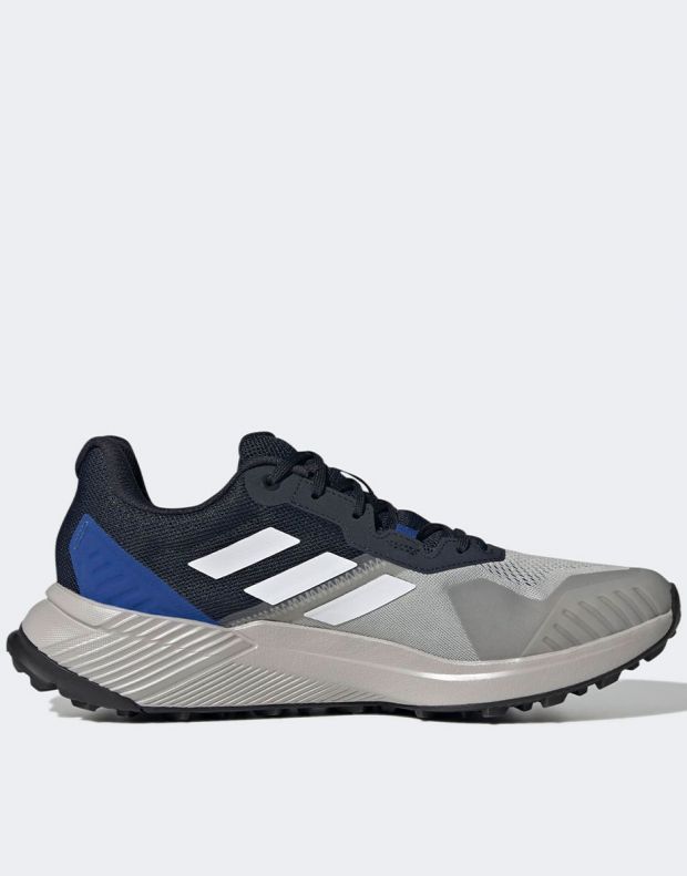 ADIDAS Terrex Soulstride Rain.Rdy Trail Running Shoes Grey/Blue - FZ3038 - 2