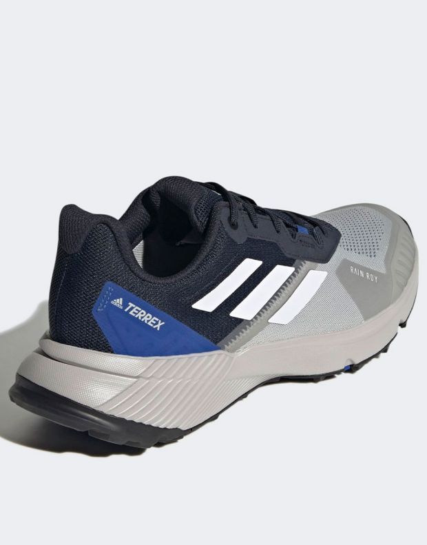 ADIDAS Terrex Soulstride Rain.Rdy Trail Running Shoes Grey/Blue - FZ3038 - 4