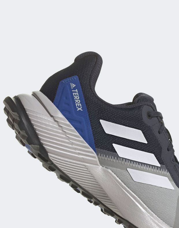 ADIDAS Terrex Soulstride Rain.Rdy Trail Running Shoes Grey/Blue - FZ3038 - 8