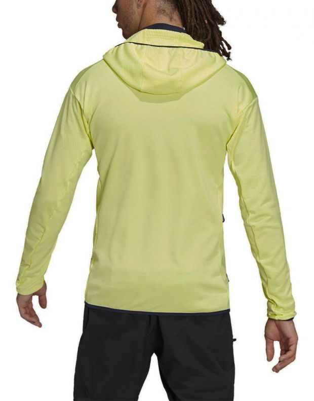 ADIDAS Terrex Tech Fleece Light Hooded Jacket Yellow - GV1625 - 2