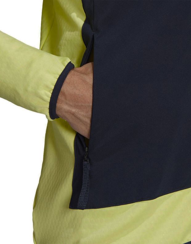 ADIDAS Terrex Tech Fleece Light Hooded Jacket Yellow - GV1625 - 5