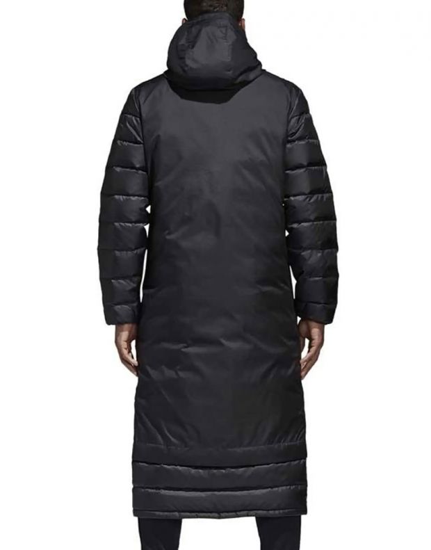 ADIDAS Winter Long Down Coat Top Jersey Jacket Black - BQ6590 - 2