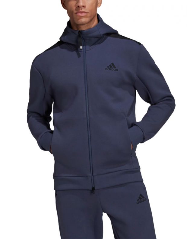 ADIDAS Z.N.E. Sportswear Hoodie Navy - HC5780 - 1