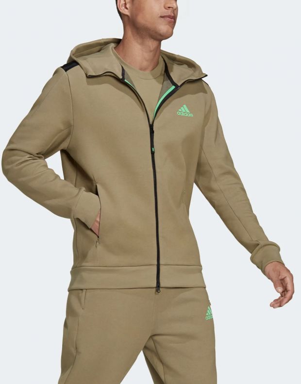 ADIDAS Z.N.E. Sportswear Hoodie Orbit Green - H39842 - 3