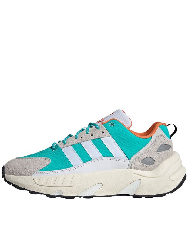 ADIDAS Zx 22 Boost Shoes Green/Grey - GY6693 - 1