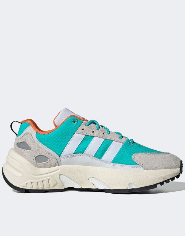 ADIDAS Zx 22 Boost Shoes Green/Grey - GY6693 - 2