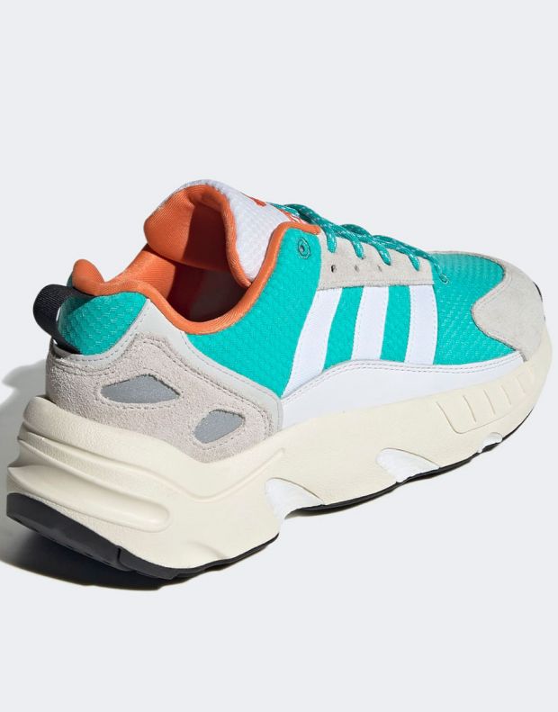 ADIDAS Zx 22 Boost Shoes Green/Grey - GY6693 - 4
