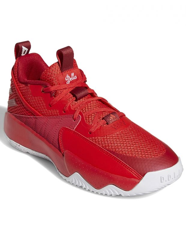 ADIDAS x Damian Lillard Dame Dolla Certified Basketball Shoes Red - GY2443 - 3