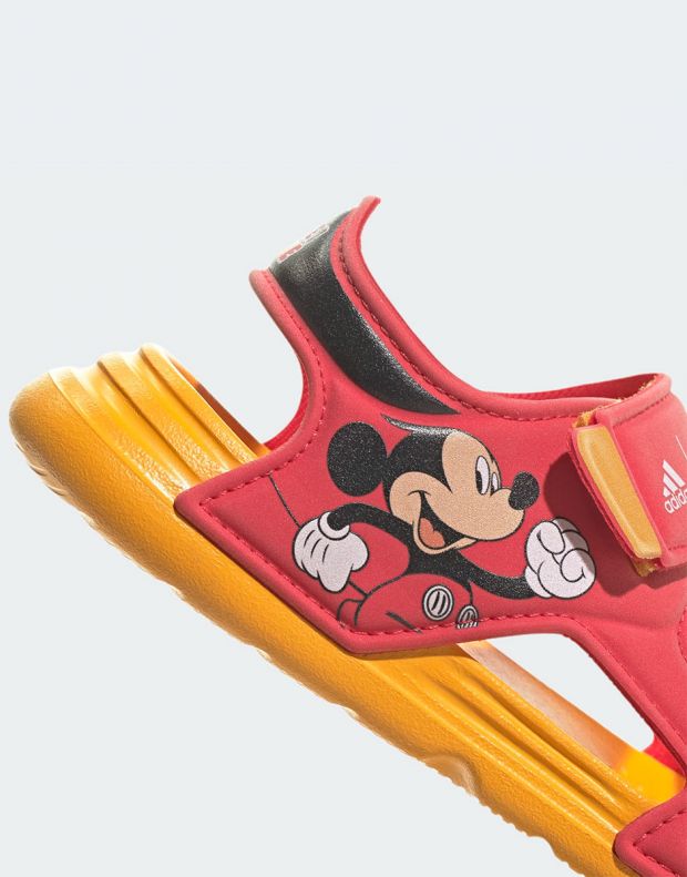 ADIDAS x Disney Mickey Mouse Altaswim Sandals Red/Orange  - GZ3314 - 7