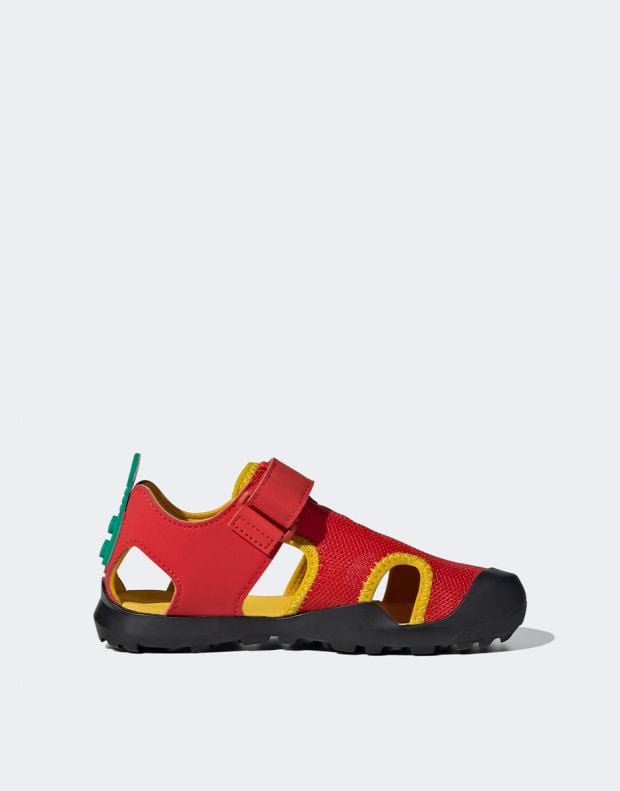 ADIDAS x Lego Captain Toey Sandals Red - H67471 - 2