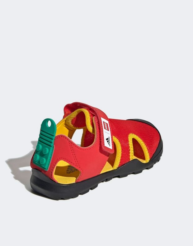 ADIDAS x Lego Captain Toey Sandals Red - H67471 - 4