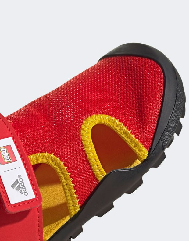 ADIDAS x Lego Captain Toey Sandals Red - H67471 - 8