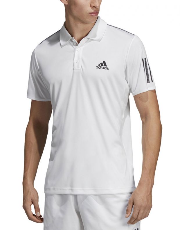 ADIDAS 3-Stripes Club Polo Shirt White - DU0849 - 1