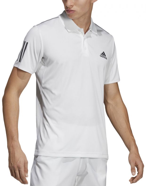 ADIDAS 3-Stripes Club Polo Shirt White - DU0849 - 4