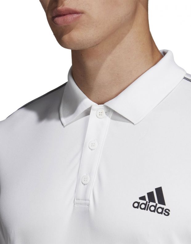 ADIDAS 3-Stripes Club Polo Shirt White - DU0849 - 5