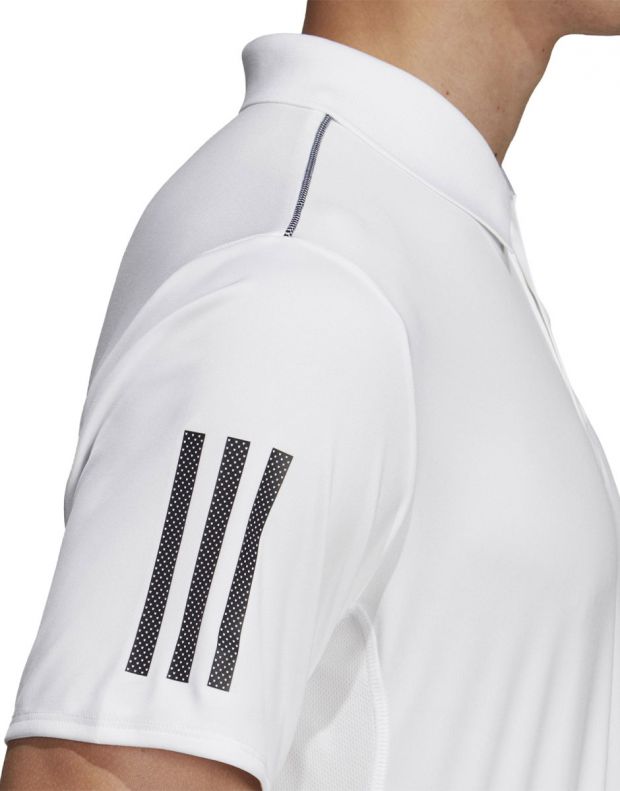 ADIDAS 3-Stripes Club Polo Shirt White - DU0849 - 6
